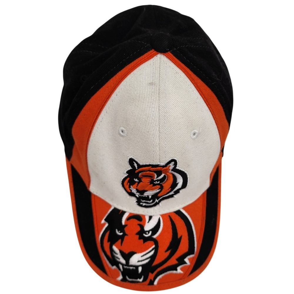 NFL Cincinnati Bengals Hat Mens Black Orange White Embroidered Baseball Cap - Picture 5 of 7